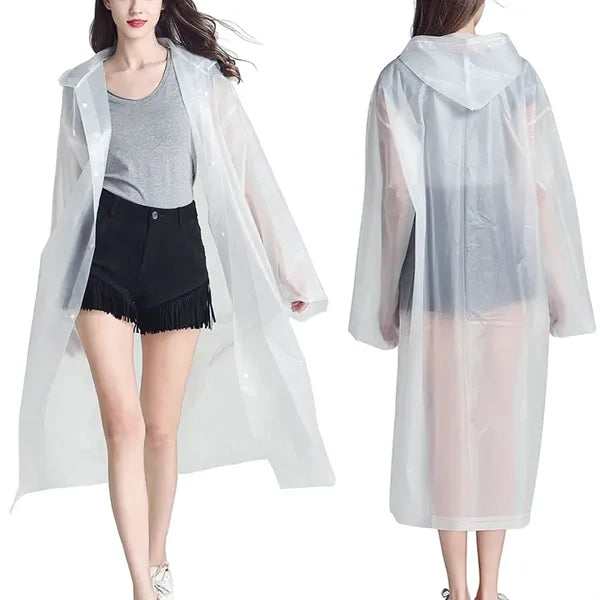Thickened EVA Non-disposable Adult Raincoat
