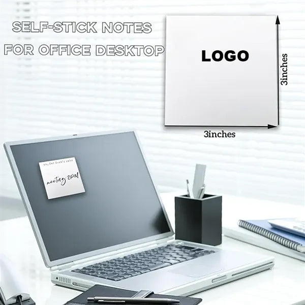 3"x3" Adhesive Notepads Memo Paper Sticky Notes w/50 Sheets