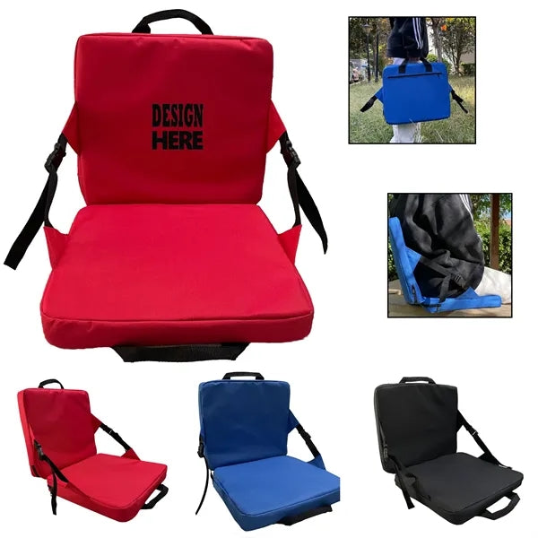 Stadium Seat Cushion With Backrest For Beach Chair