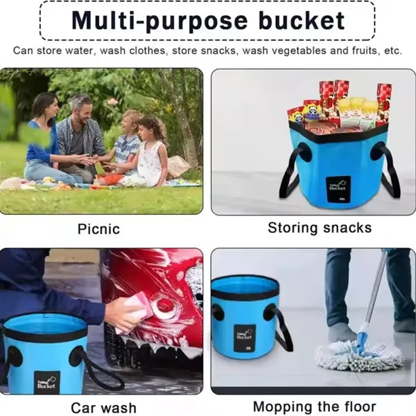 Stereo PVC Folding Bucket for Water Storage and Fishing