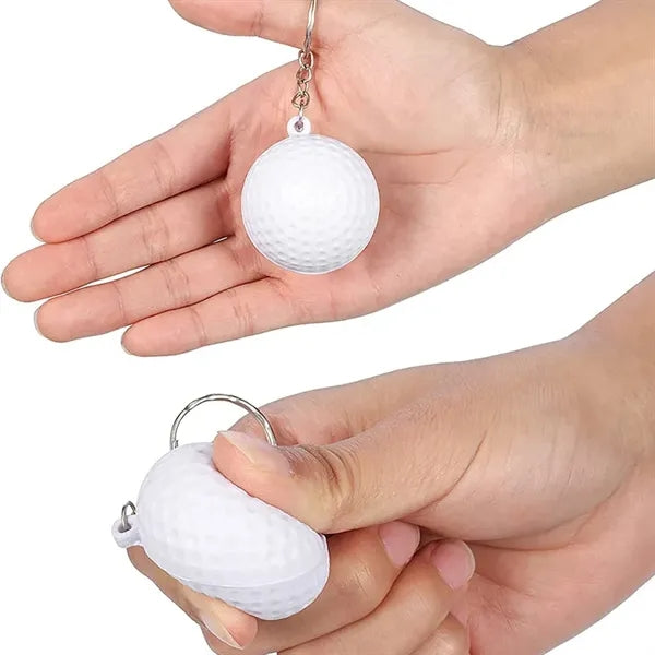 Foam Squeeze Sports Ball with Keychain