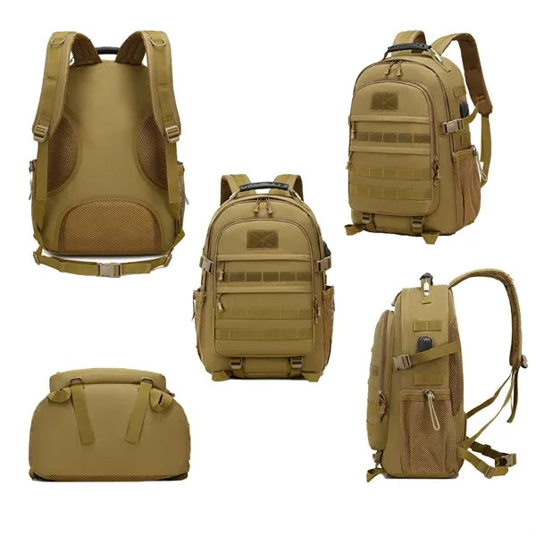 Camping Backpack with USB Charging Port