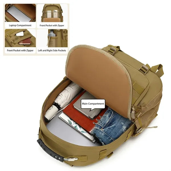 Camping Backpack with USB Charging Port