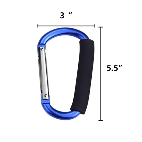 Gaint Aluminum Carabiner Clip / Stroller Hook
