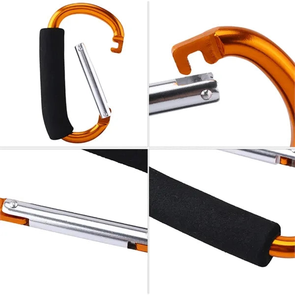 Gaint Aluminum Carabiner Clip / Stroller Hook