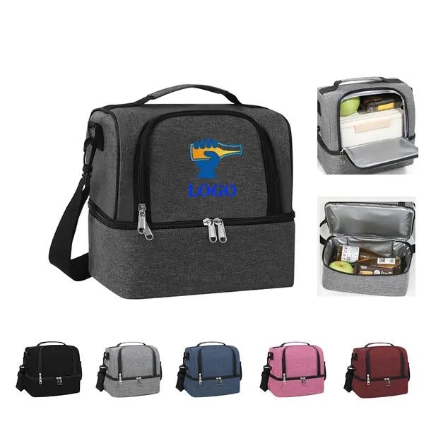 Insulated Double Deck Design Lunch Bag