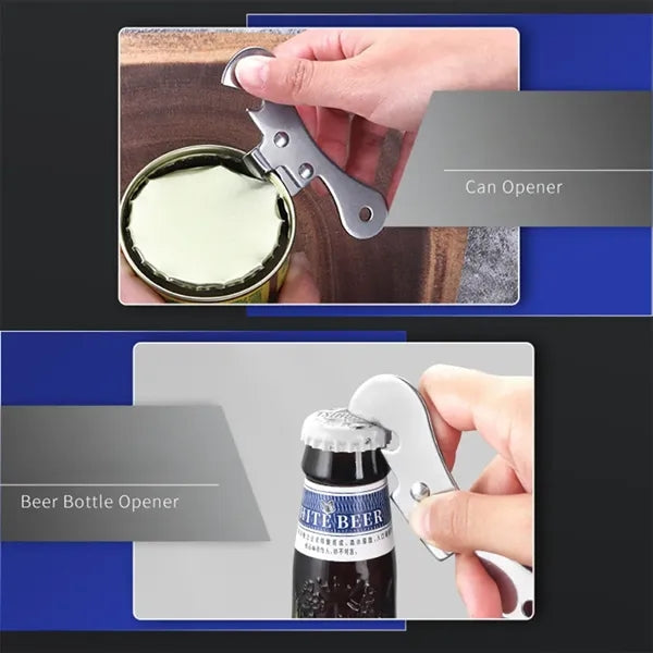 Portable Multifunctional Stainless Steel Can Opener