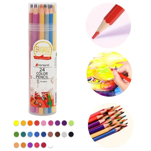 24 Colored Pencils Set