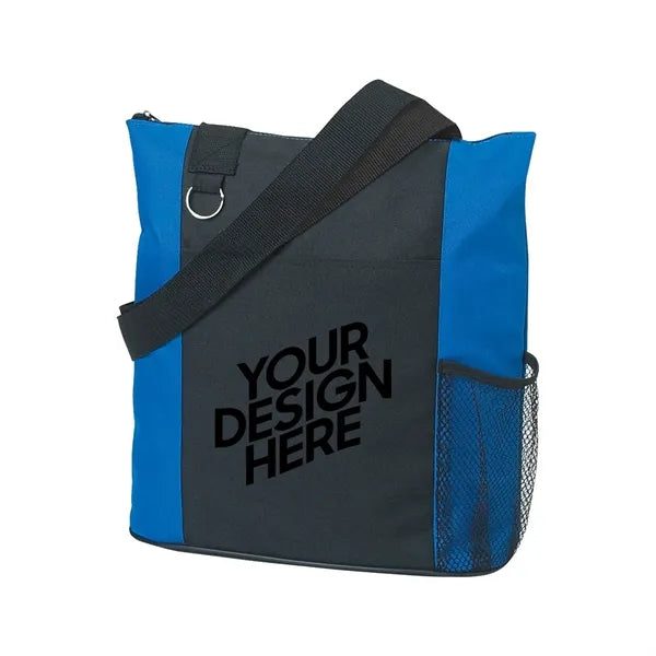 Oxford Tote Bag W/ Zipper Closure
