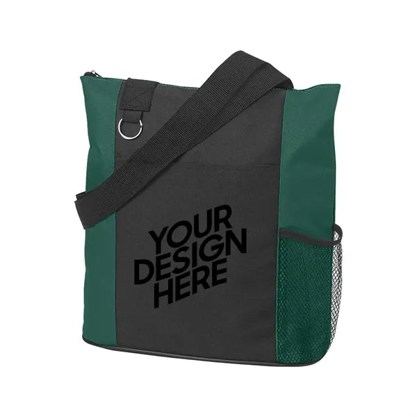 Oxford Tote Bag W/ Zipper Closure