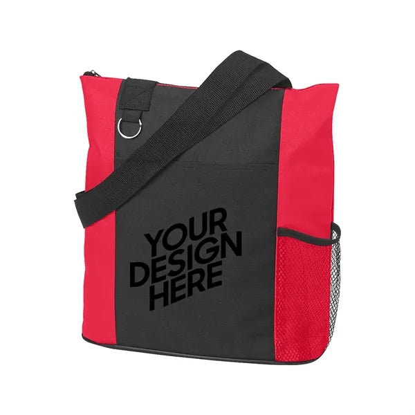 Oxford Tote Bag W/ Zipper Closure