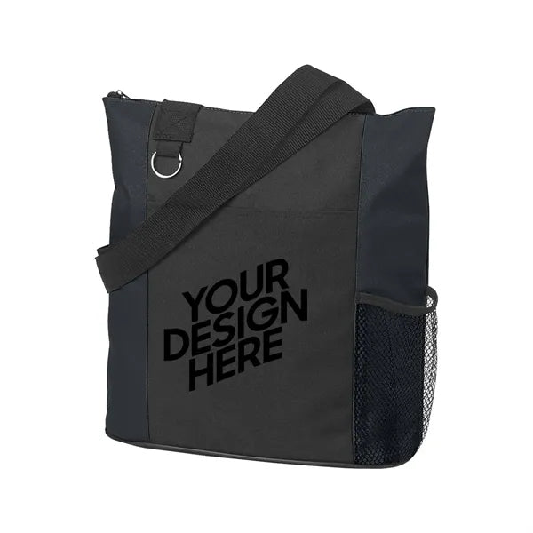 Oxford Tote Bag W/ Zipper Closure