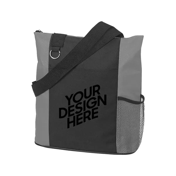 Oxford Tote Bag W/ Zipper Closure