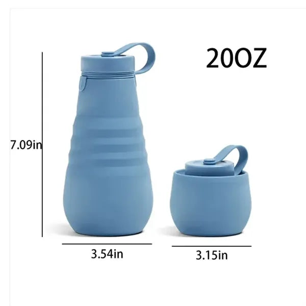 20oz Collapsible Sports Water Bottle