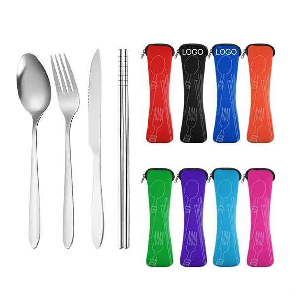 Portable Eco-Friendly Straw Utensil Set