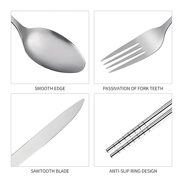 Portable Eco-Friendly Straw Utensil Set