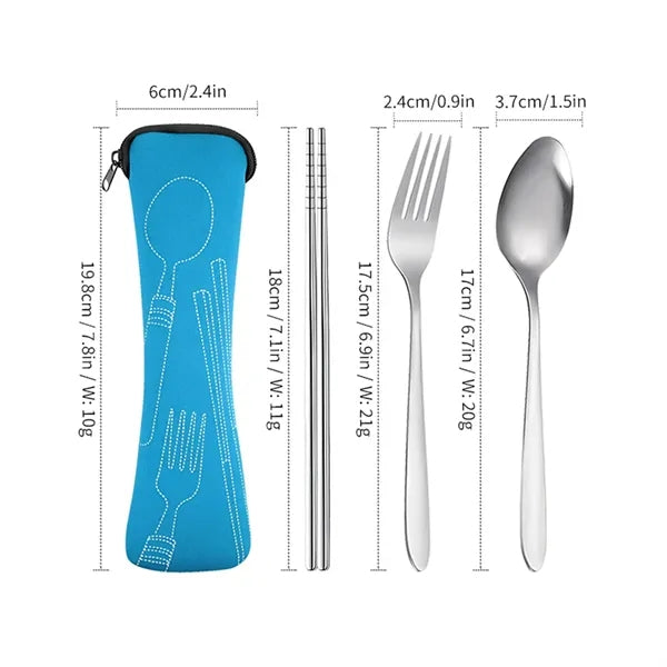 Portable Eco-Friendly Straw Utensil Set