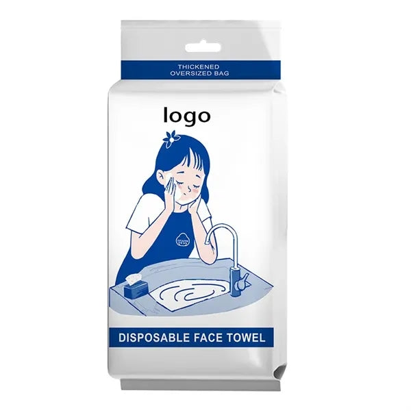 Disposable washcloth 100pcs pack customiz logo available