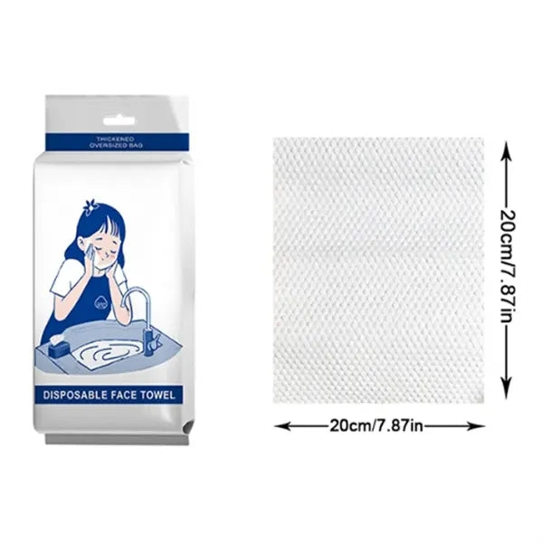 Disposable washcloth 100pcs pack customiz logo available