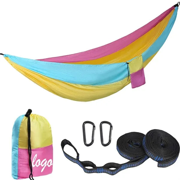 Portable Hammock Compact With Tree Straps And Carabiners