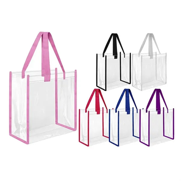 Clear PVC Stadium Tote Bag