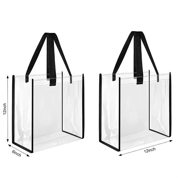 Clear PVC Stadium Tote Bag