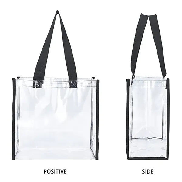 Clear PVC Stadium Tote Bag