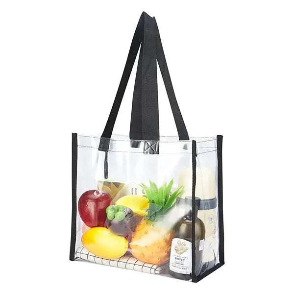 Clear PVC Stadium Tote Bag