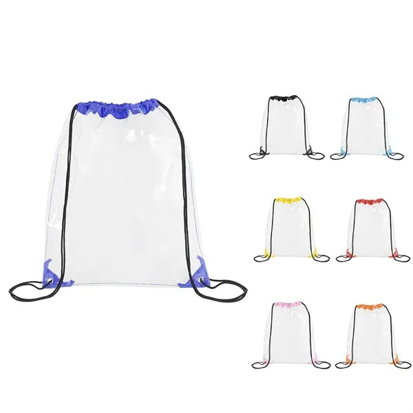 Clear PVC Drawstring Backpack