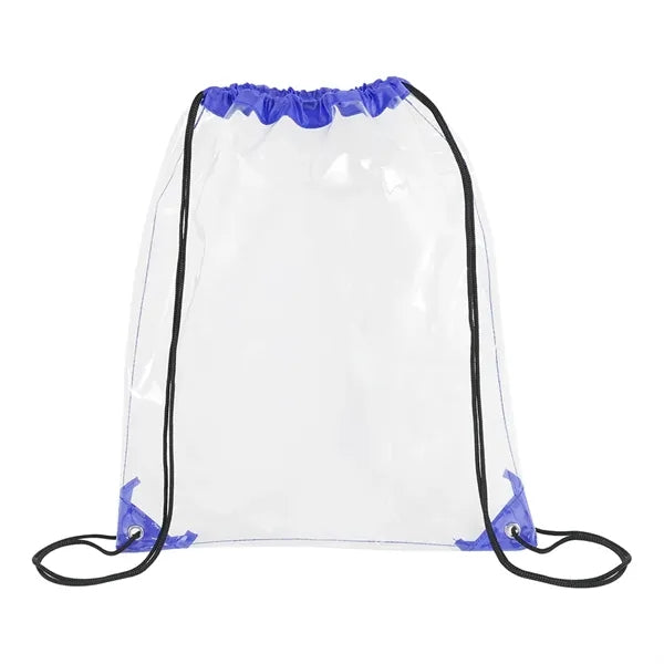 Clear PVC Drawstring Backpack