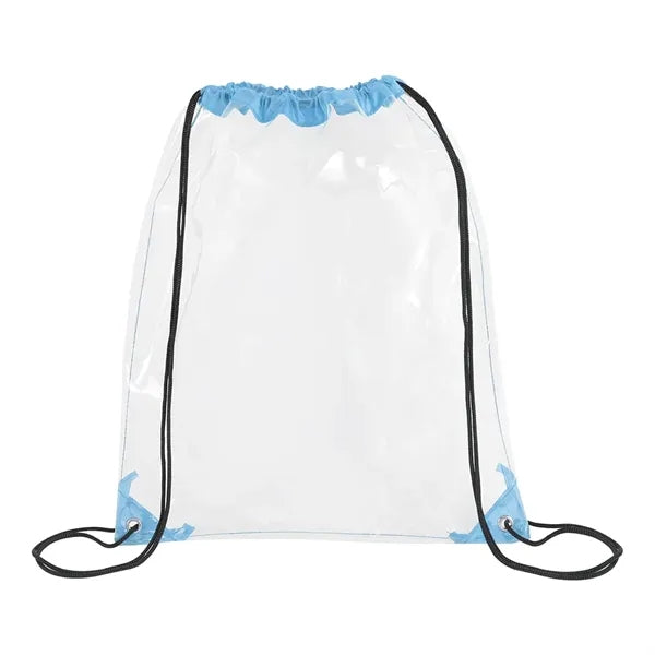 Clear PVC Drawstring Backpack