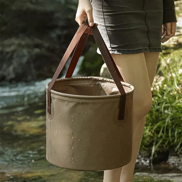 Portable Outdoor PVC Camping Collapsible Water Bucket