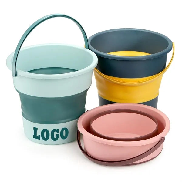 Portable Collapsible Round Bucket for Camping & Storage