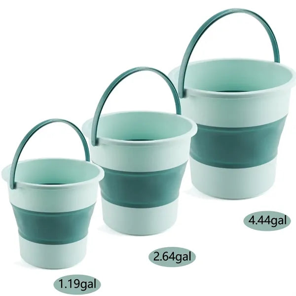 Portable Collapsible Round Bucket for Camping & Storage