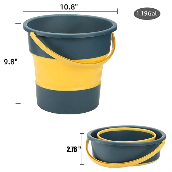 Portable Collapsible Round Bucket for Camping & Storage