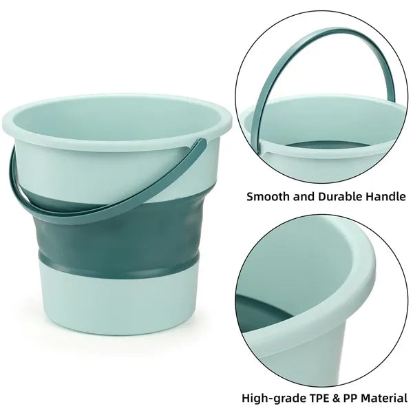 Portable Collapsible Round Bucket for Camping & Storage