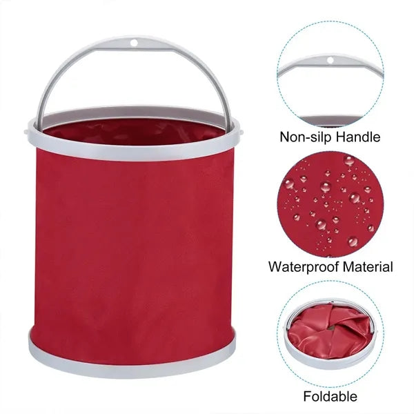 Durable Collapsible Camping Bucket with Handle
