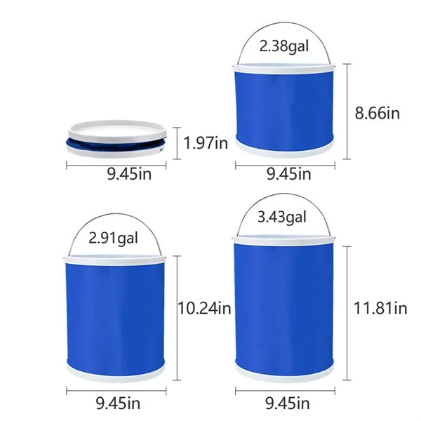Durable Collapsible Camping Bucket with Handle