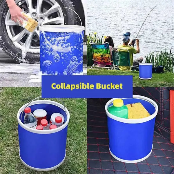 Durable Collapsible Camping Bucket with Handle