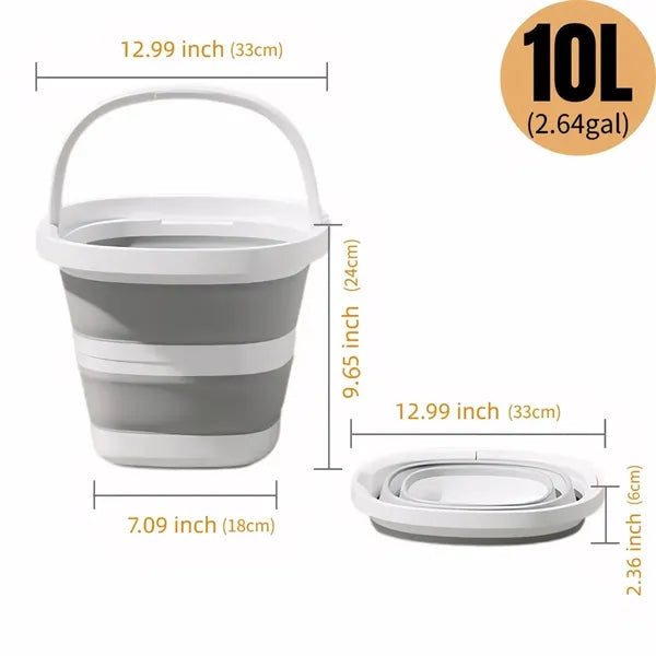 Collapsible Camping Beach Bucket with Handle