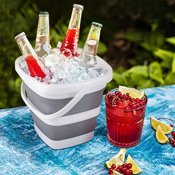 Collapsible Camping Beach Bucket with Handle