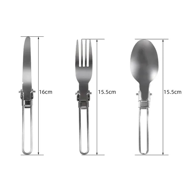 Foldable Stainless Steel Cutlery Set
