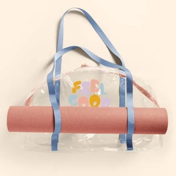 Somewhere Yoga Tote - Clear Vinyl