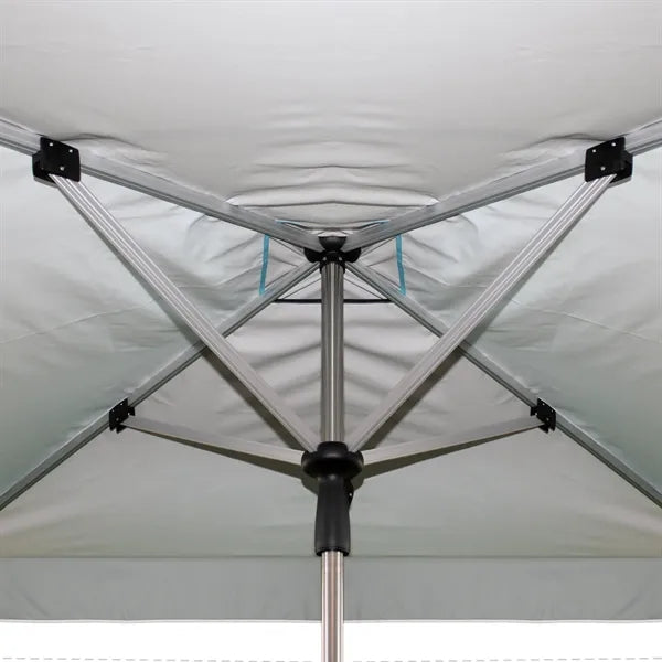 7.5' Heavy Duty Square Umbrella with Valance and Steel Base