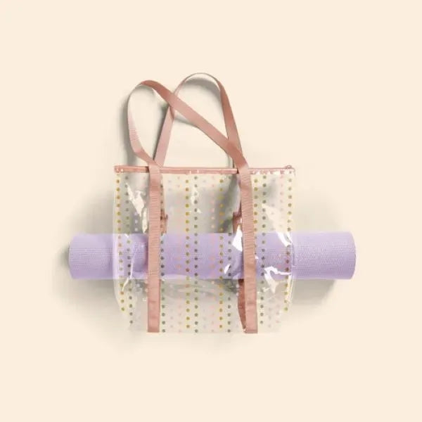 Twinkles Even More Yoga Tote - Clear Vinyl