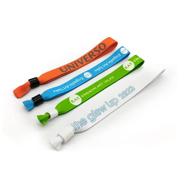 1/2" Full Color Sublimated Event Wristbands w/ Locking Bead