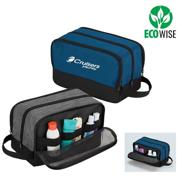 RPET Dopp Kit - Compact Travel Toiletry & Overnight Bag