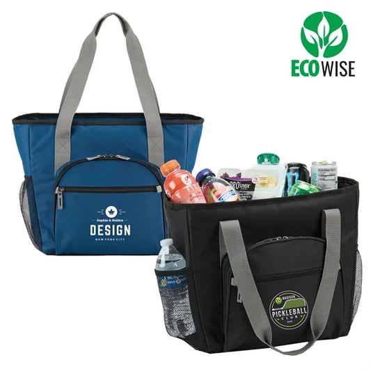 RPET Cooler Tote Bag -Insulated 20-Can, Eco-Friendly