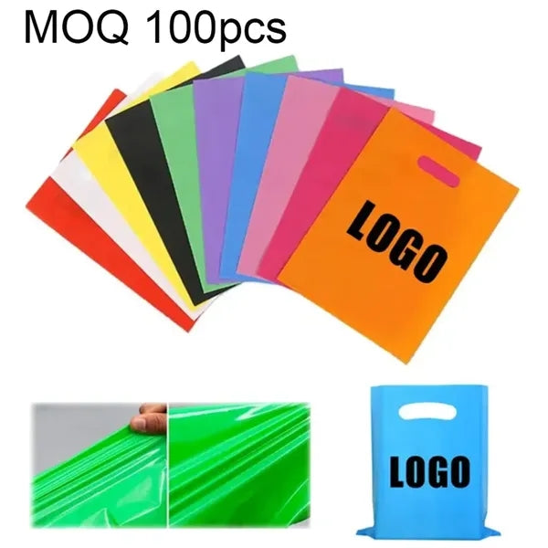 9.8'' x 13.7'' Recyclable Die Cut Handle Plastic Bag