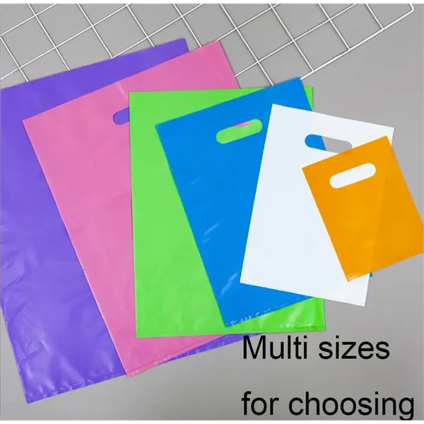 9.8'' x 13.7'' Recyclable Die Cut Handle Plastic Bag